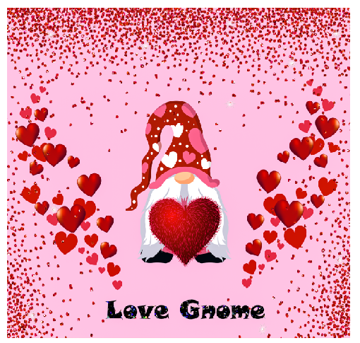 Love Gnome Full Color Skinny Tumbler Wrap